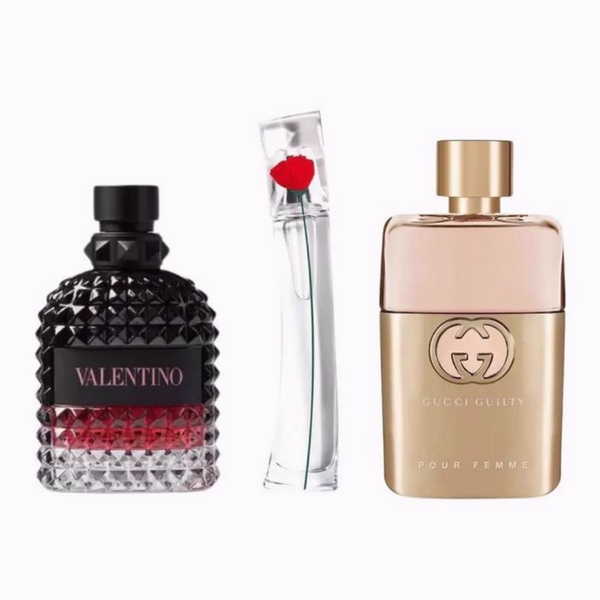 Gucci Guilty, Valentino Intense, Flower By Kenzo