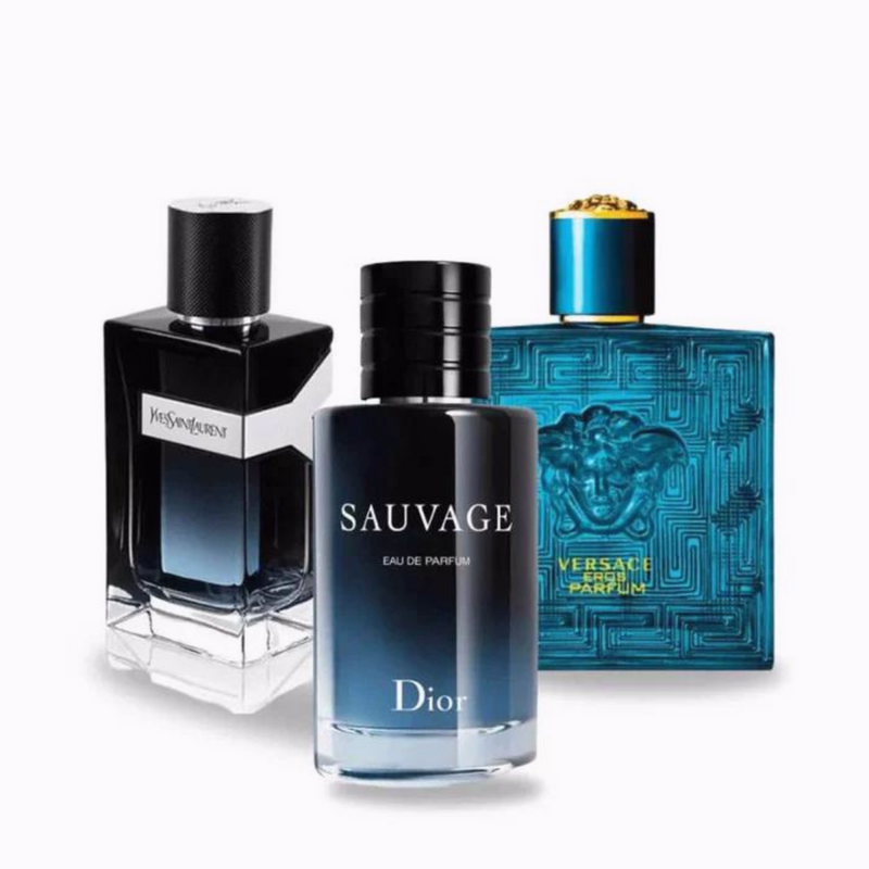 Dior Sauvage, Yves Saint Laurent Y MEN et Versace EROS